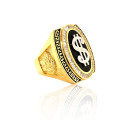 Men′s Hip Hop Big Dollar Sign Fashion Jewelry Ring